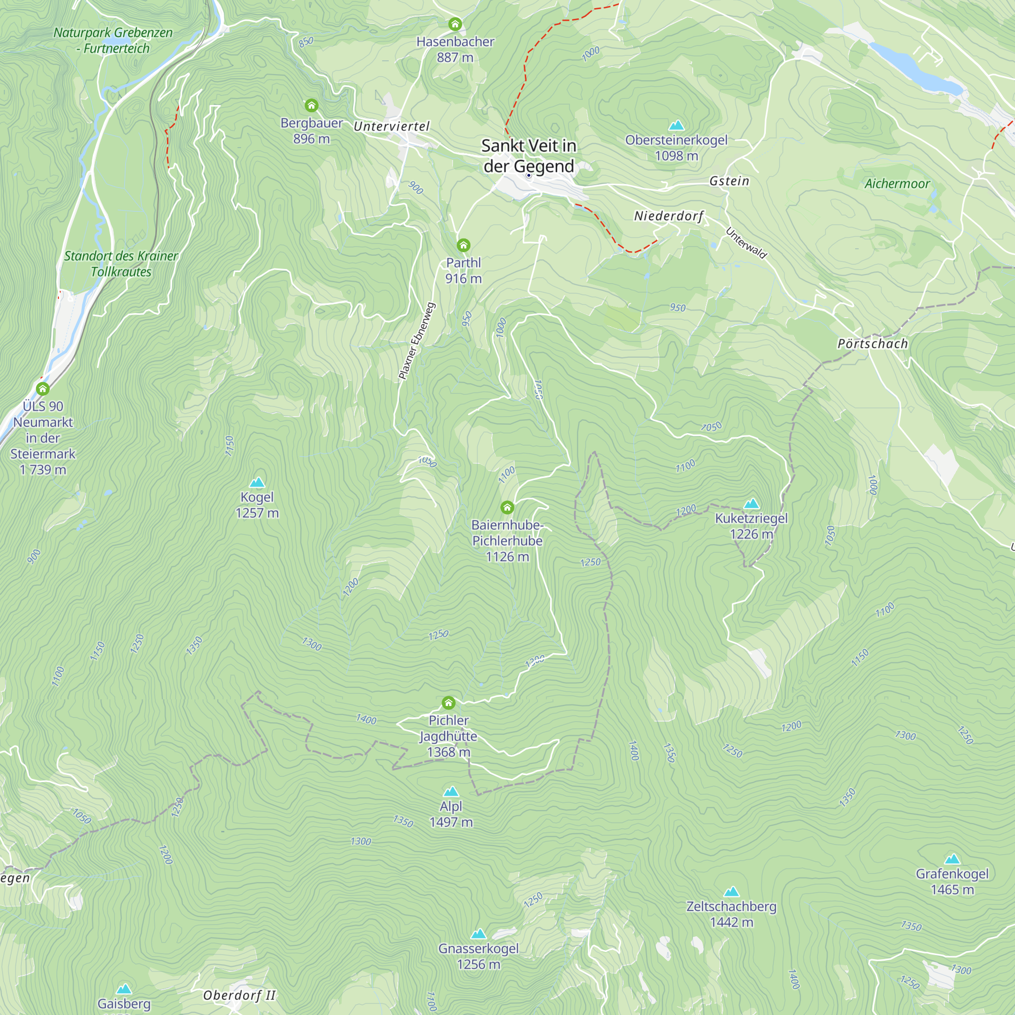 Baiernhube- Pichlerhube map