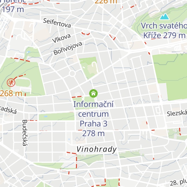 Map of Informační centrum Praha 3