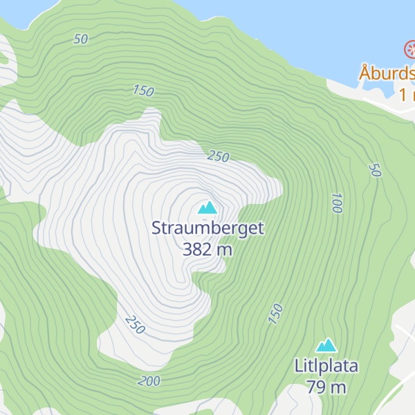 Map of Straumberget