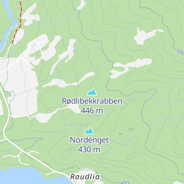 Map of Rødlibekkrabben