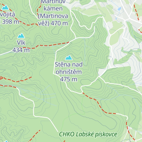 Map of Velký Plačtivý kámen