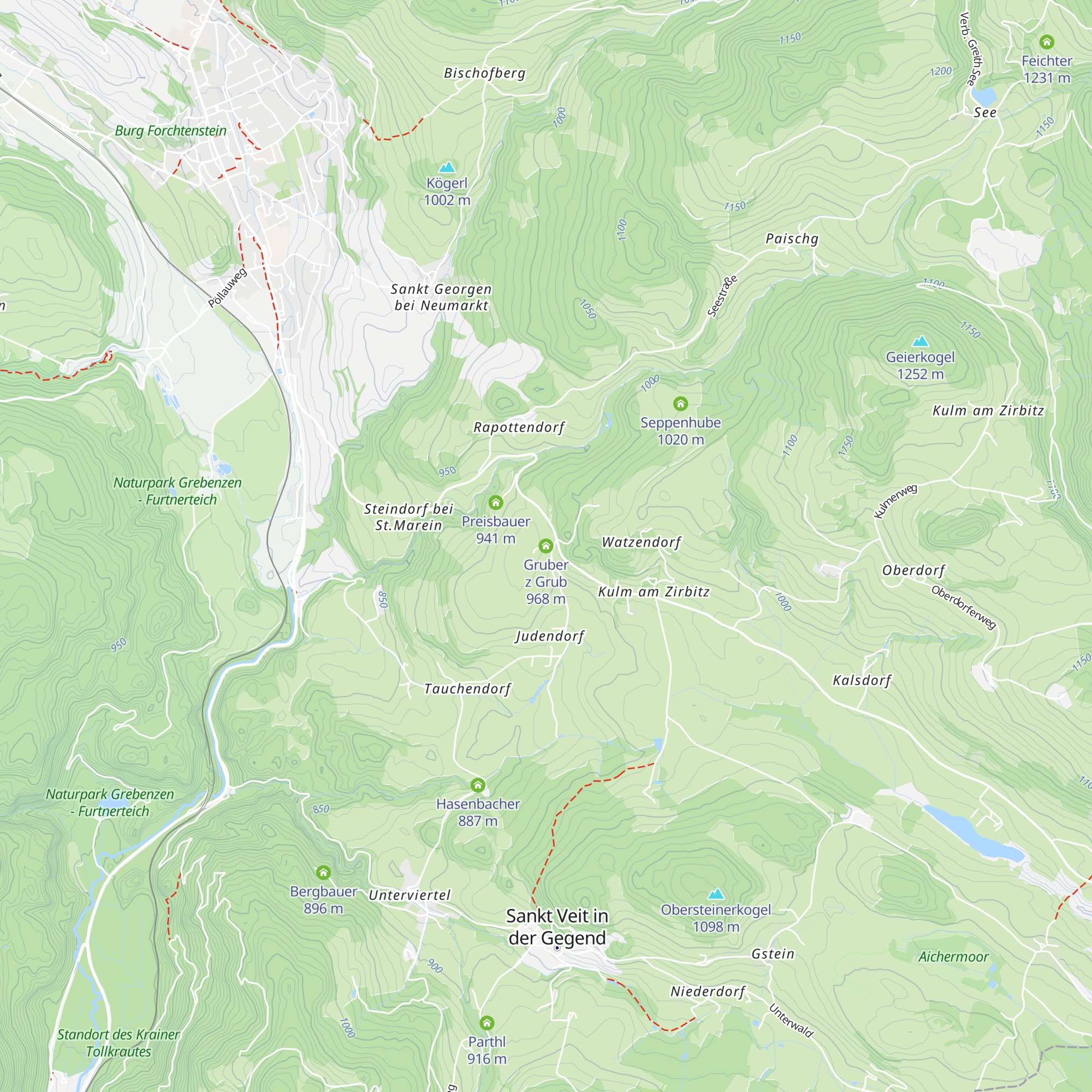 Gruber z Grub map