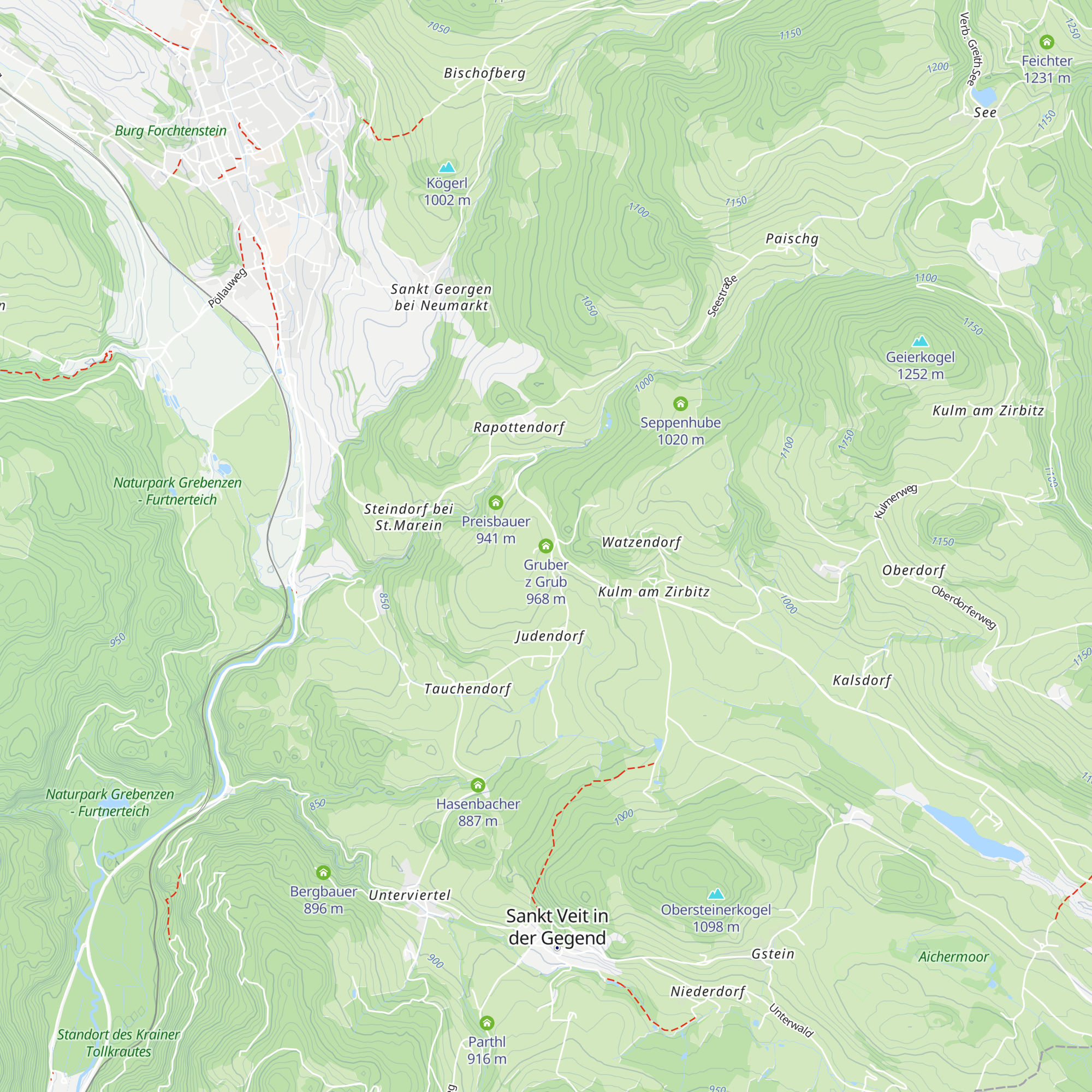 Gruber z Grub map