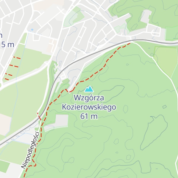 Map of Wzgórza Kozierowskiego