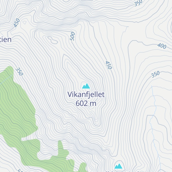 Map of Vikanfjellet