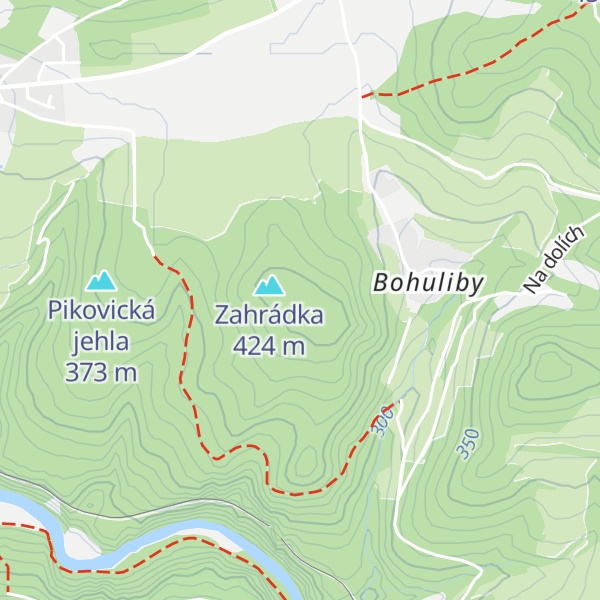 Map of Třeštibok