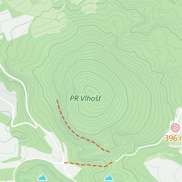 Map of Vlhošť