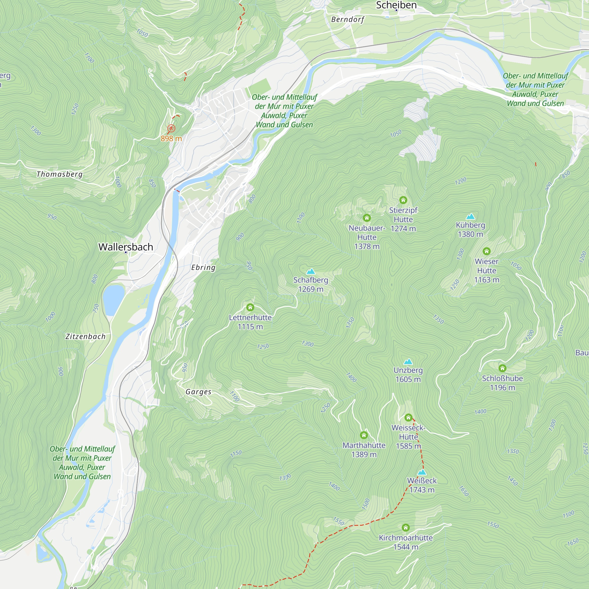 Graslhütte map
