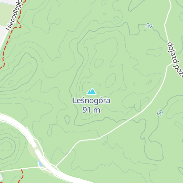 Map of Leśnogóra