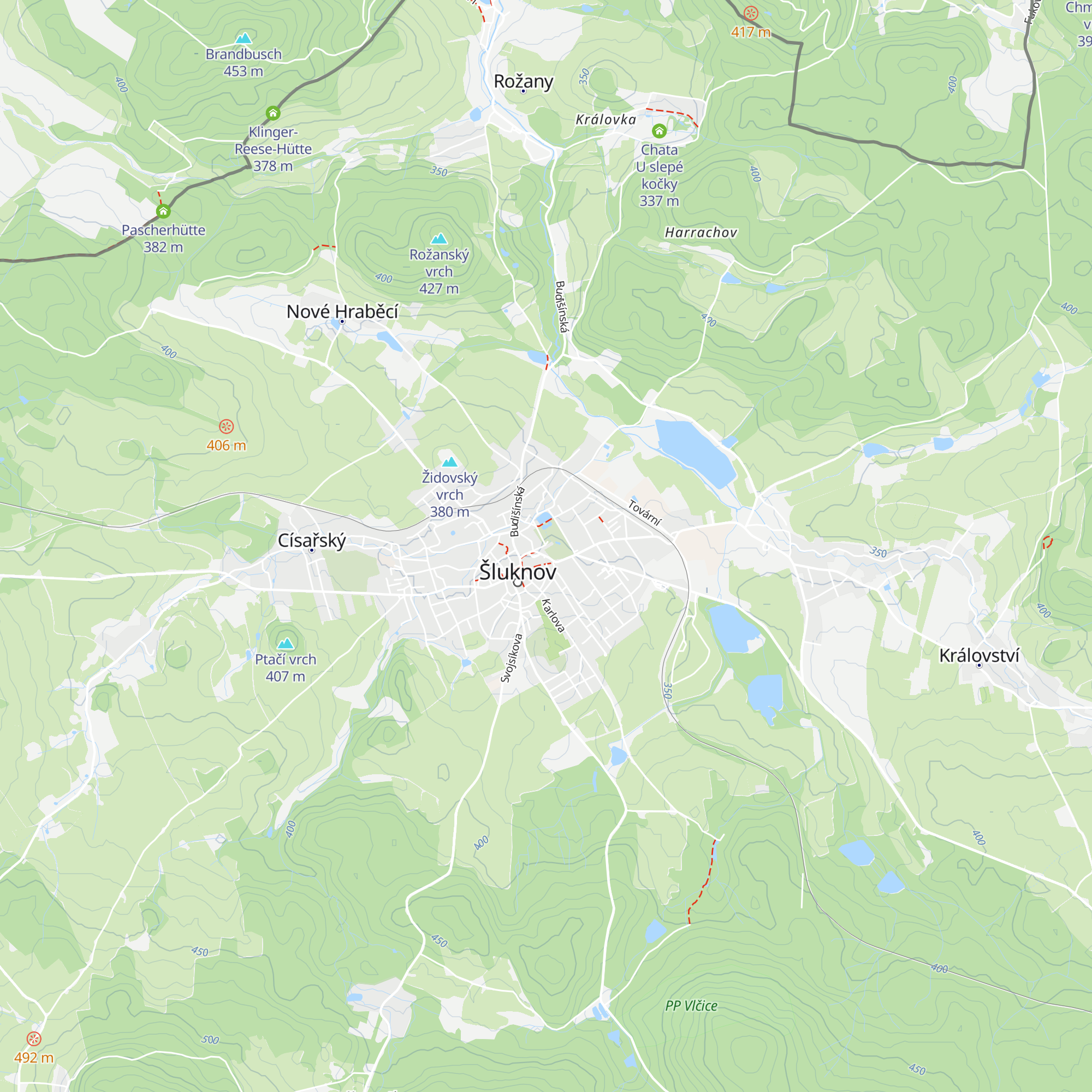 Infocentrum Šluknov map