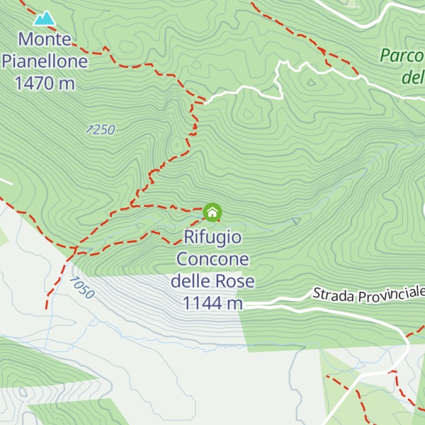 Map of Rifugio Concone delle Rose