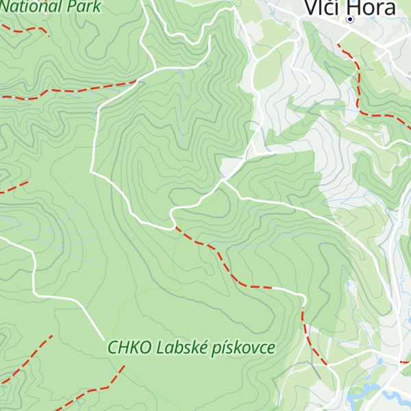 Map of Kamenný vrch