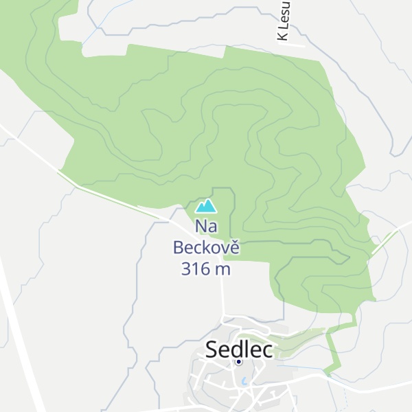 Map of Na Beckově