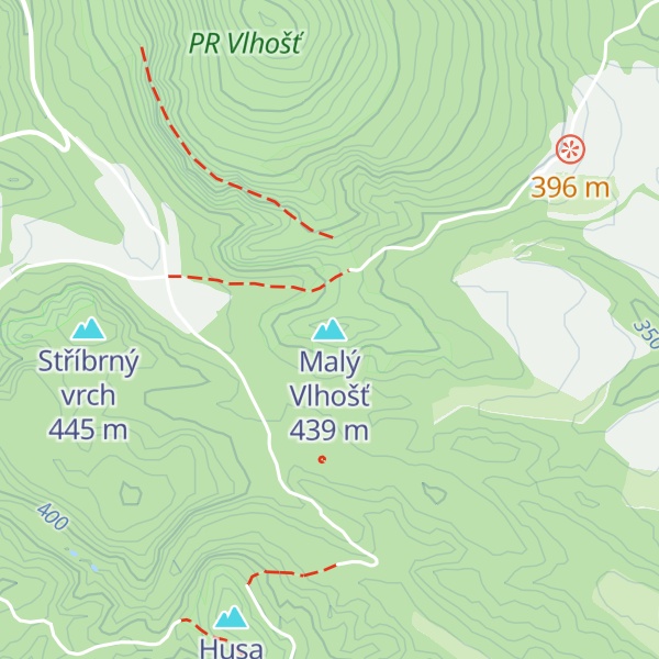 Map of Malý Vlhošť