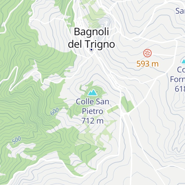 Map of Colle San Pietro