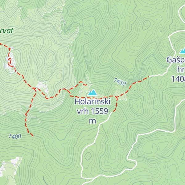 Map of Holarinski vrh