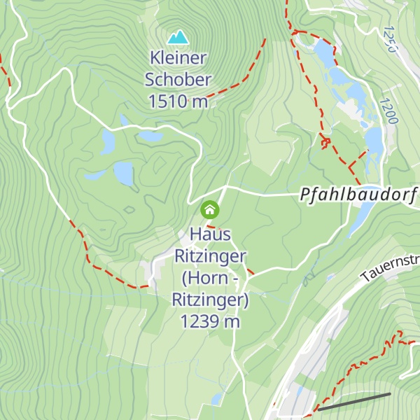 Map of Haus Ritzinger (Horn - Ritzinger)