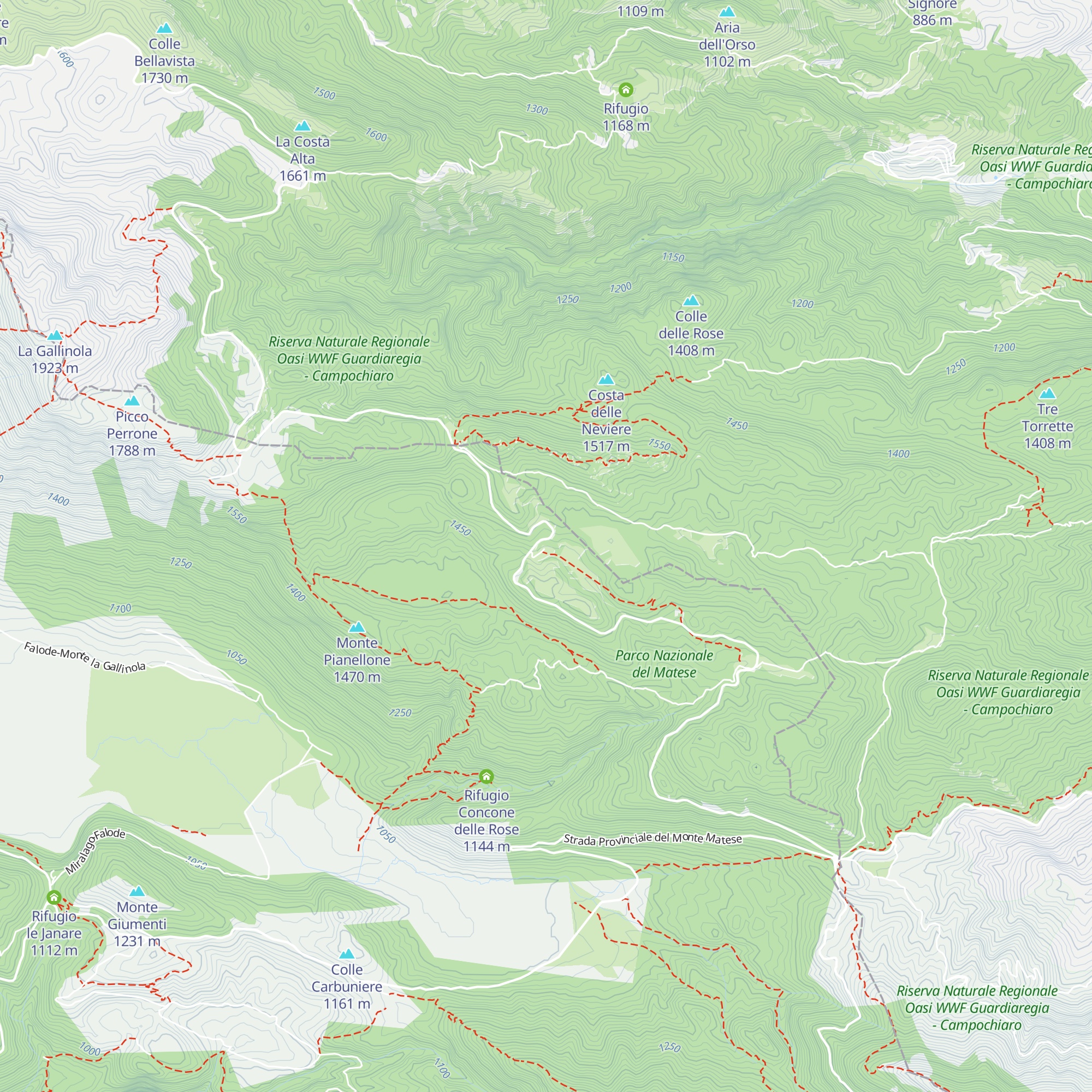 Rifugio Vallatari map