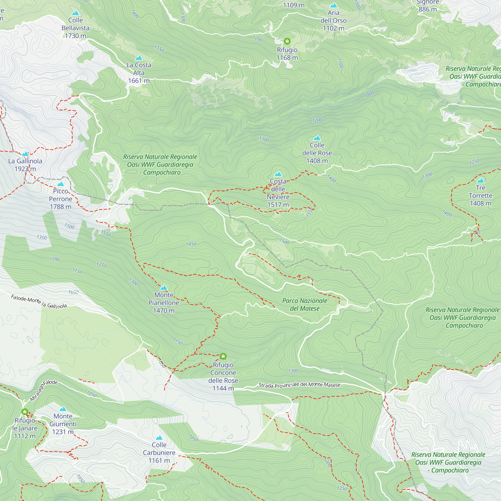 Rifugio Vallatari map
