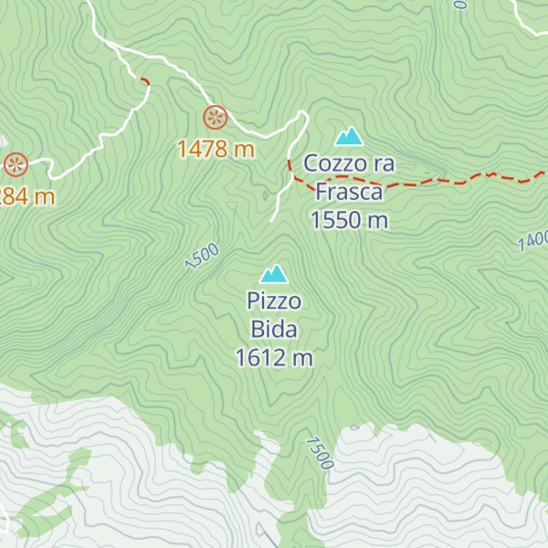 Map of Pizzo Bida