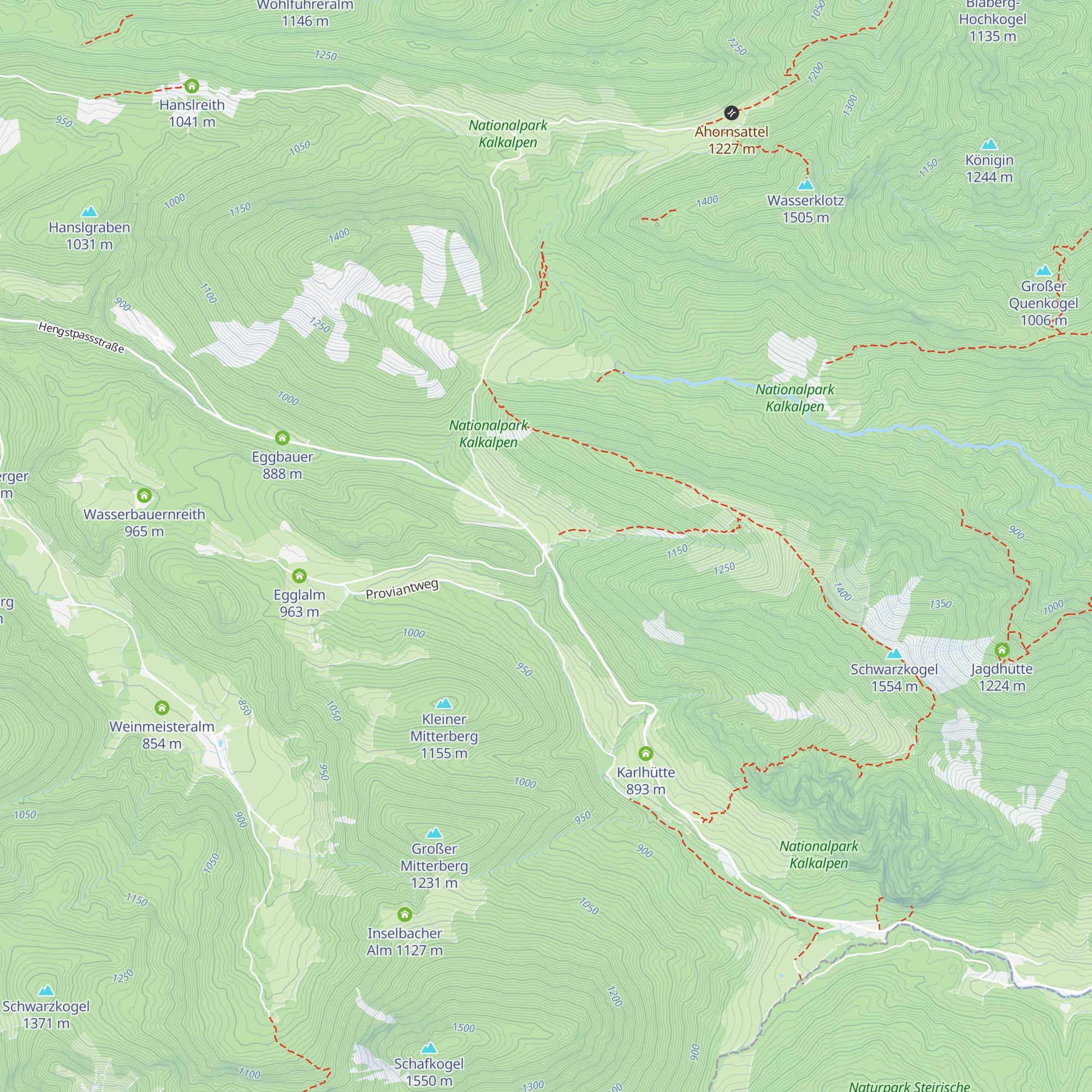 Hengstpasshütte map