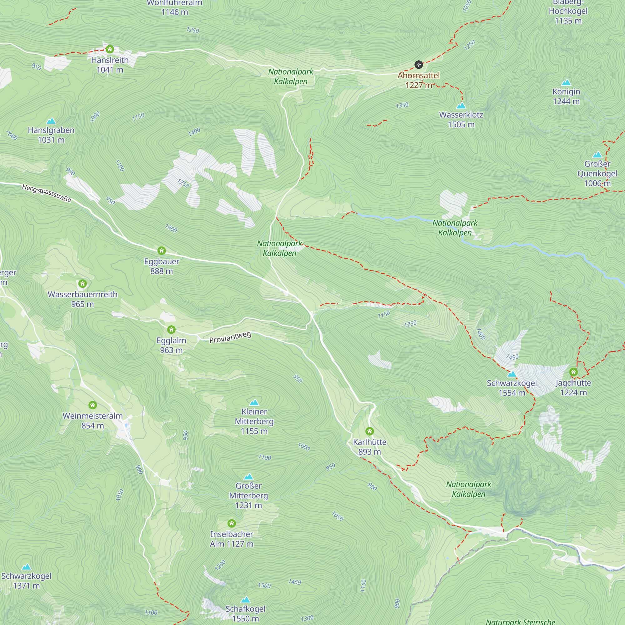 Hengstpasshütte map