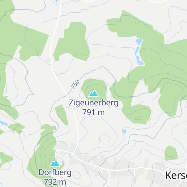 Map of Zigeunerberg