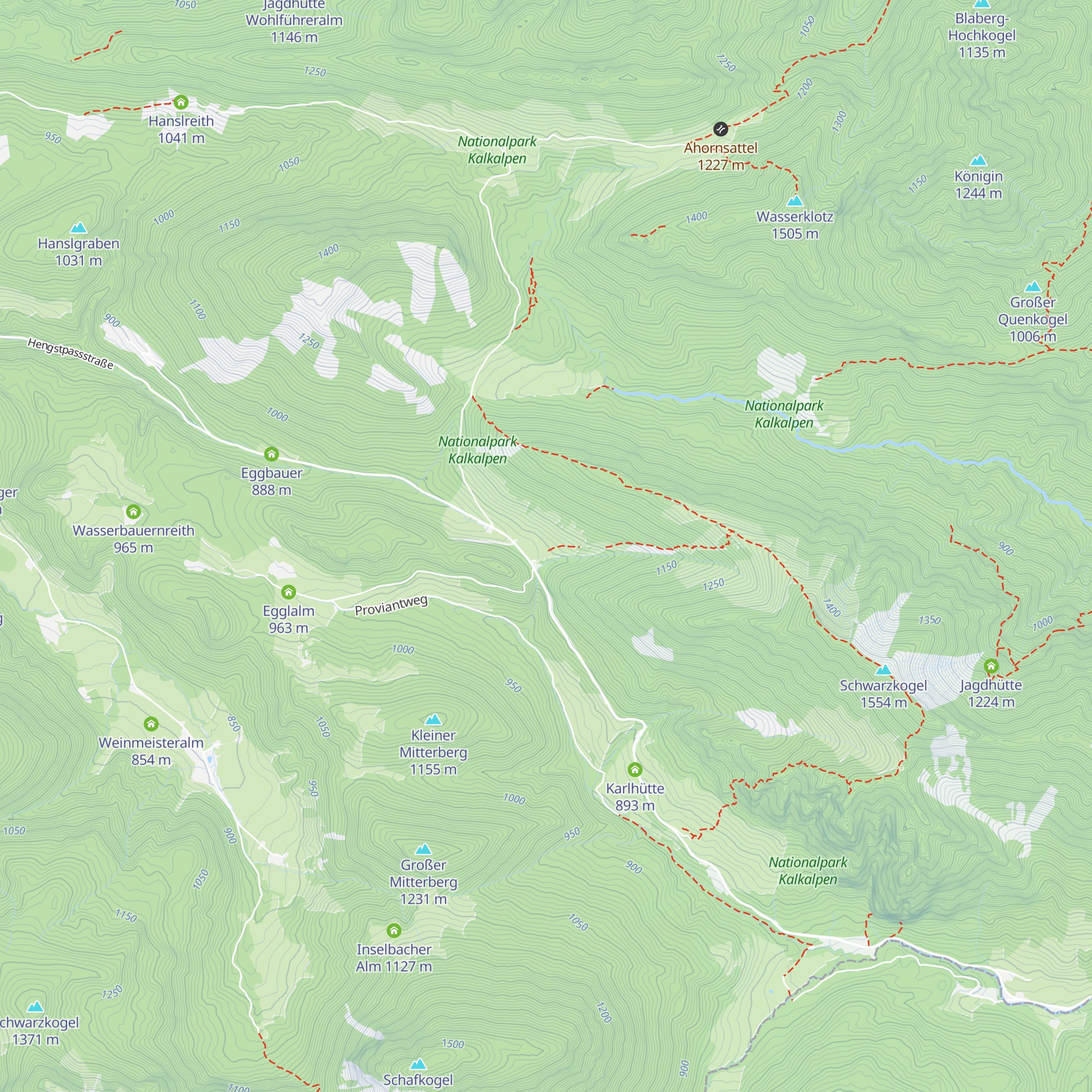 Spitzenbergalm map