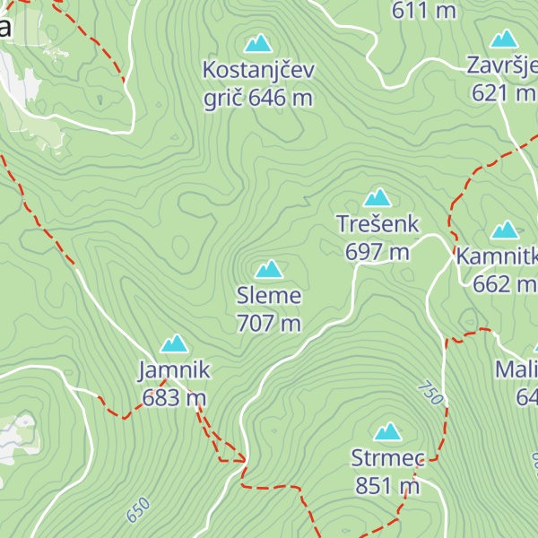 Map of Sleme