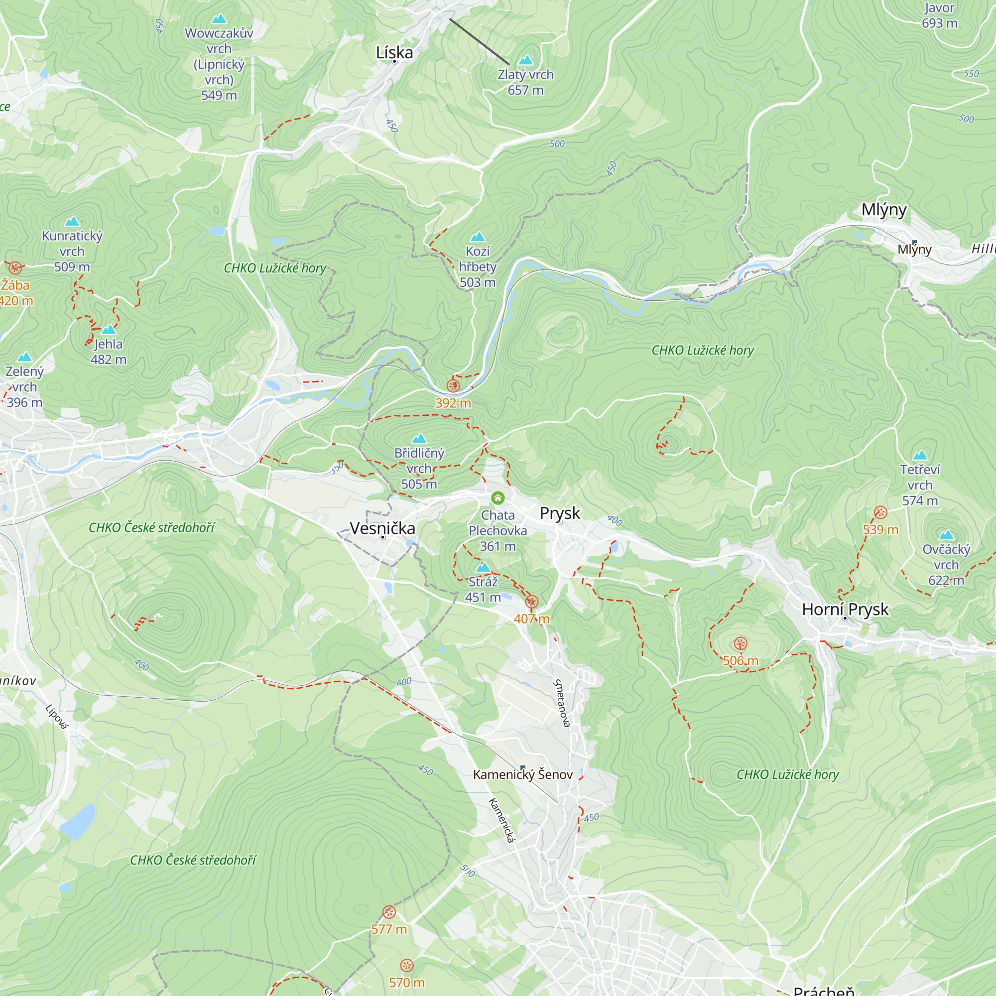 Chata Plechovka map