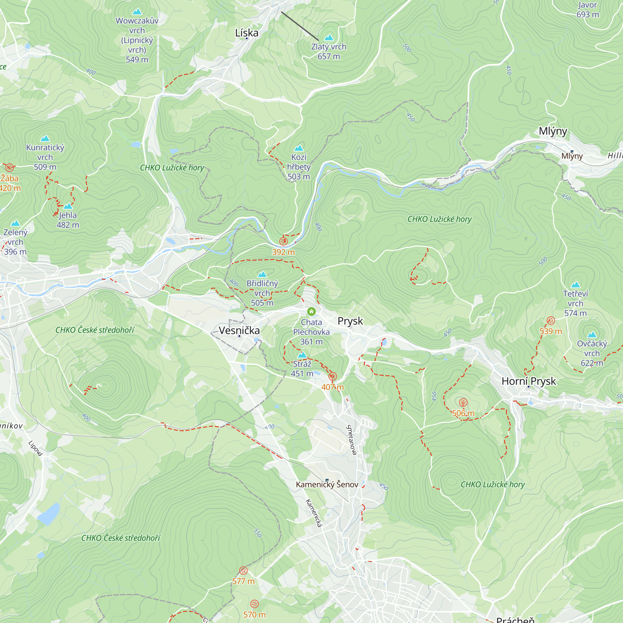 Chata Plechovka map
