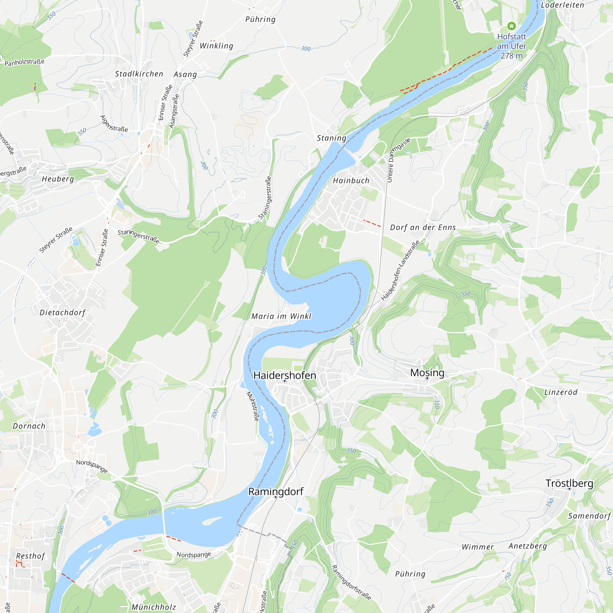 Forelle Steyr map