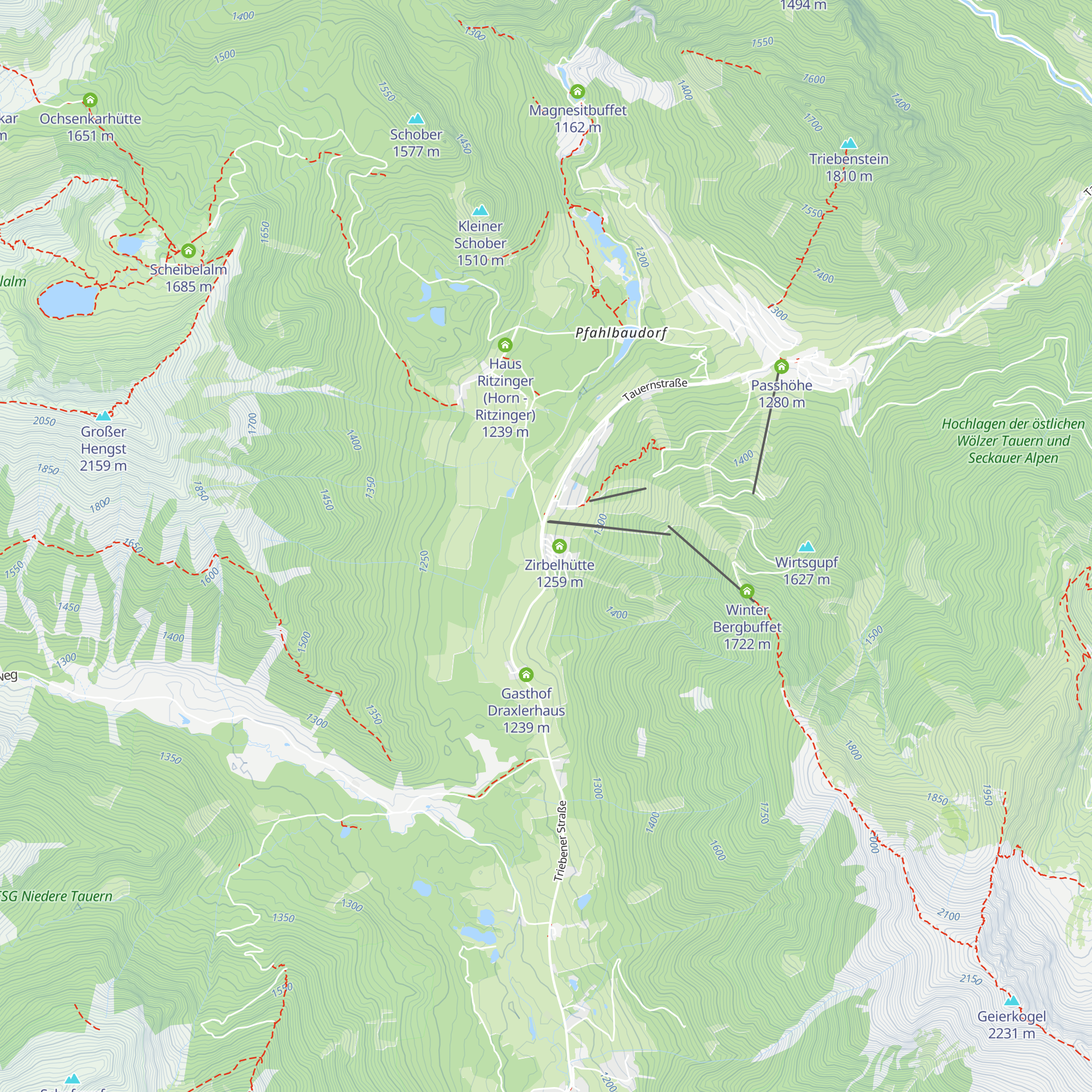 Ferienhaus Messner map