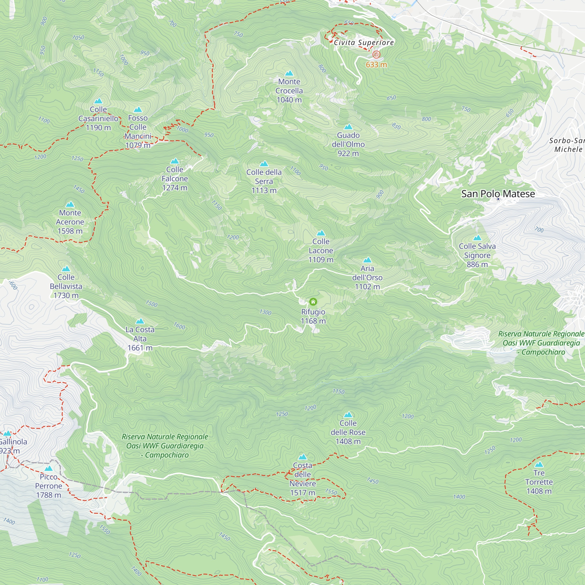 Rifugio S.Maria map