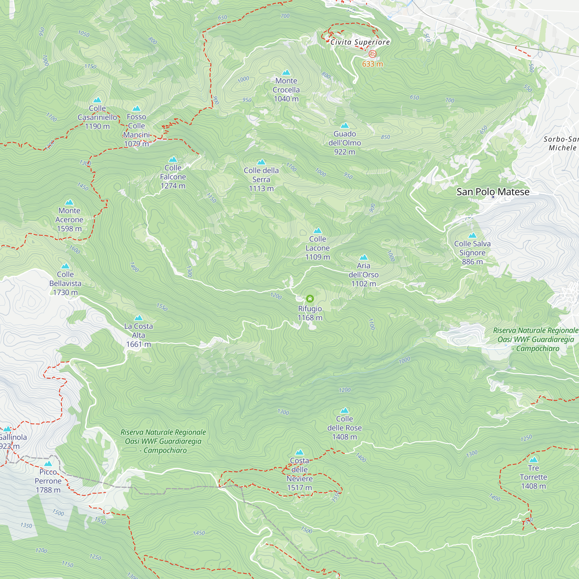 Rifugio S.Maria map