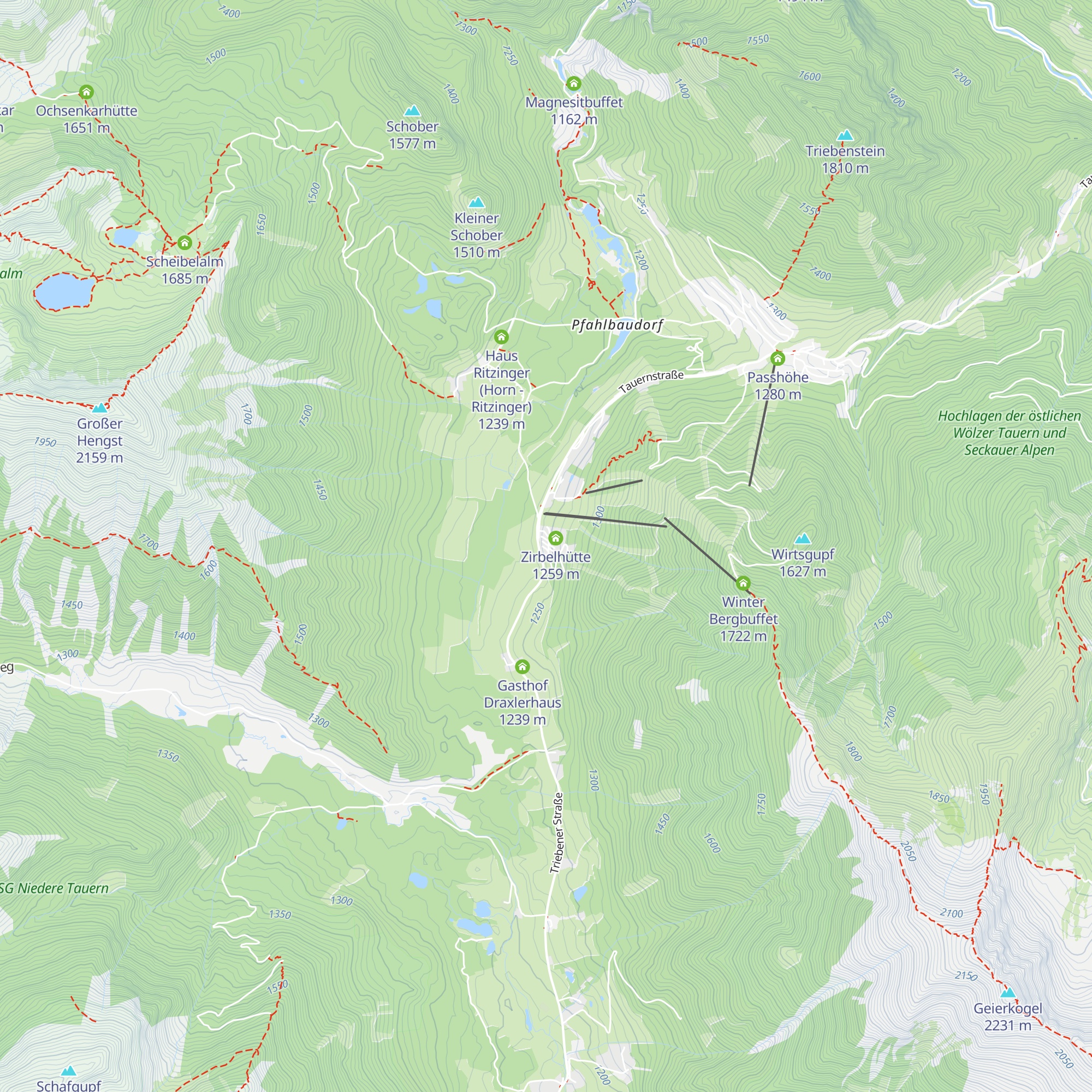 Chalet Chocolat map