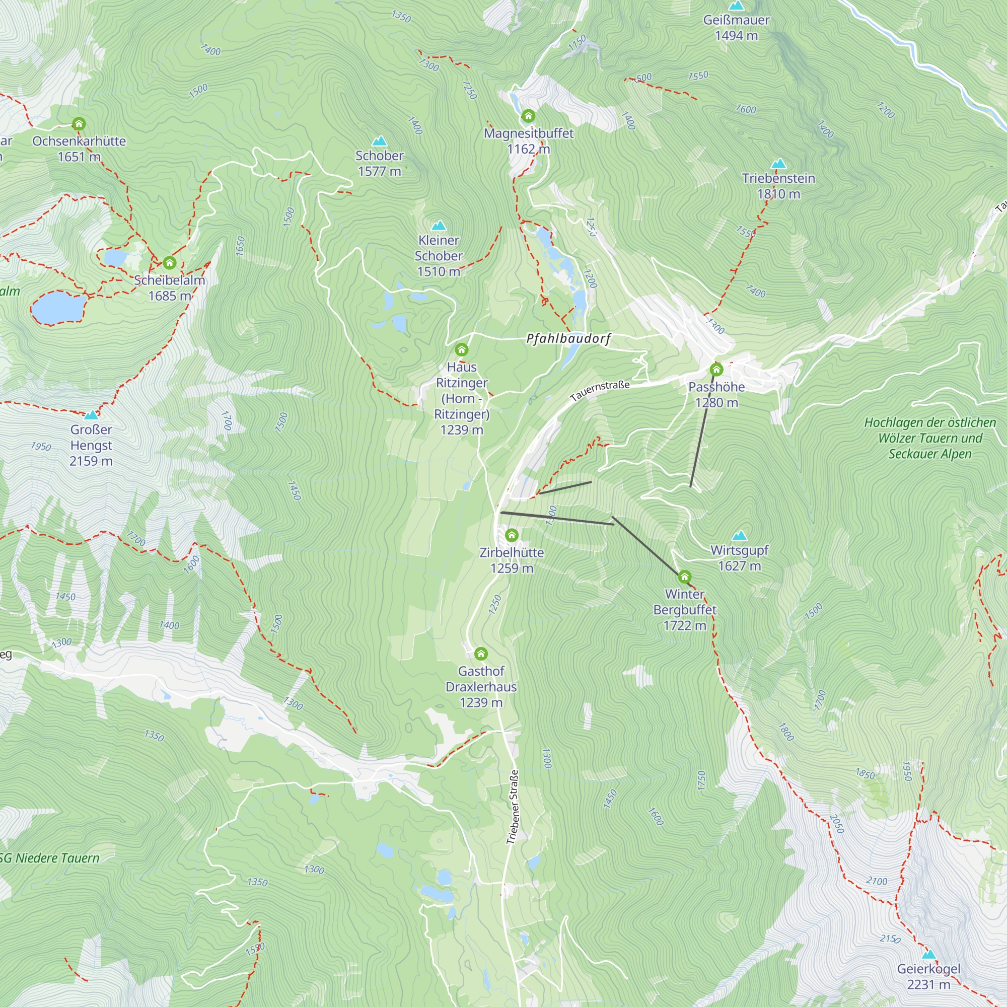 Hotel Moscher map