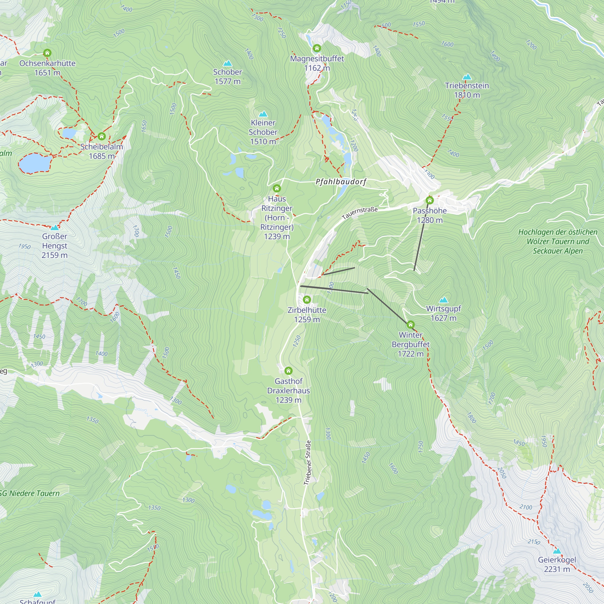 Stamperlhütt'n map