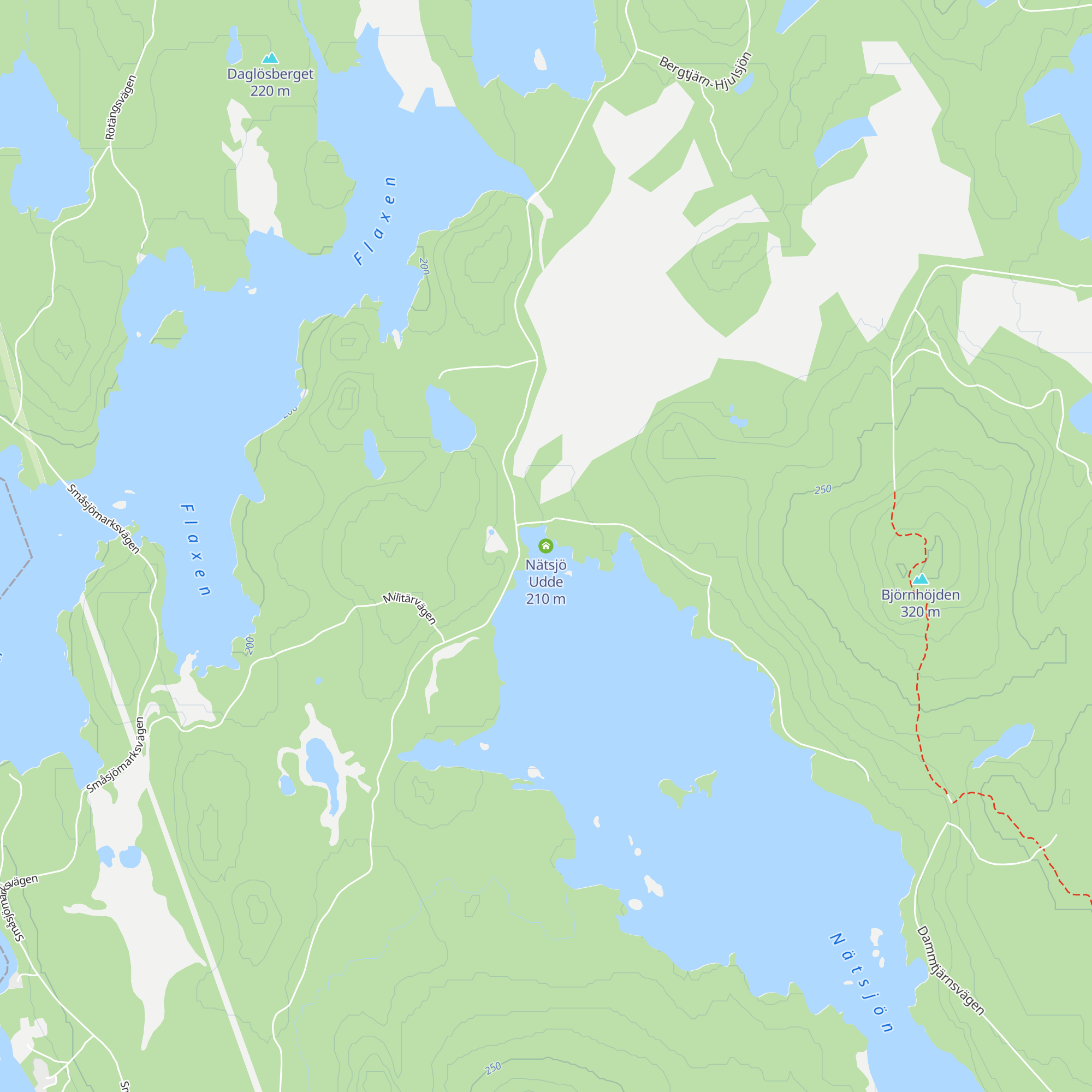 Nätsjö Udde map