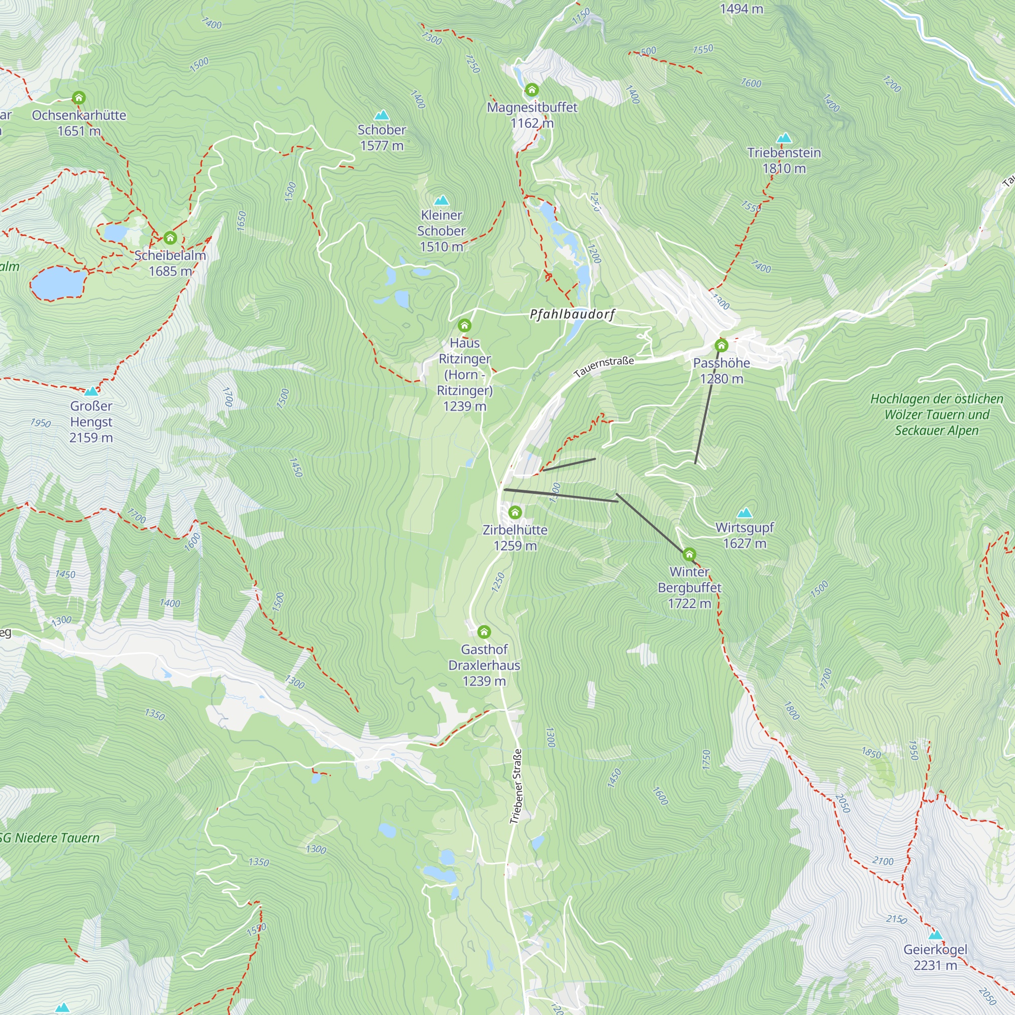 Wohlfühlhütte Weber map