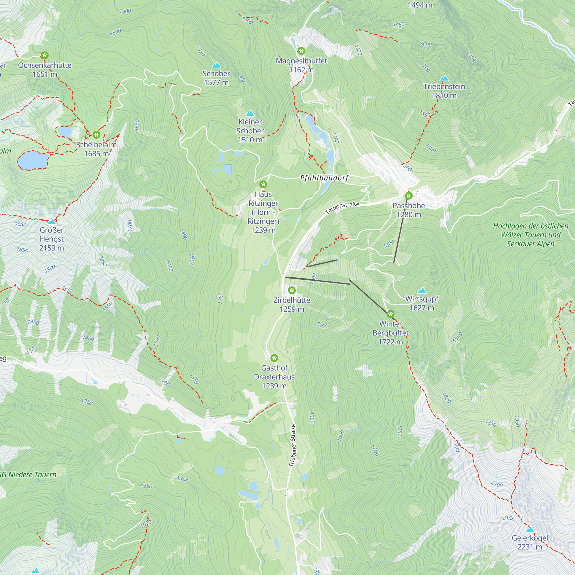 Wohlfühlhütte Weber map