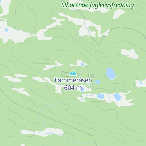 Map of Tømmeråsen