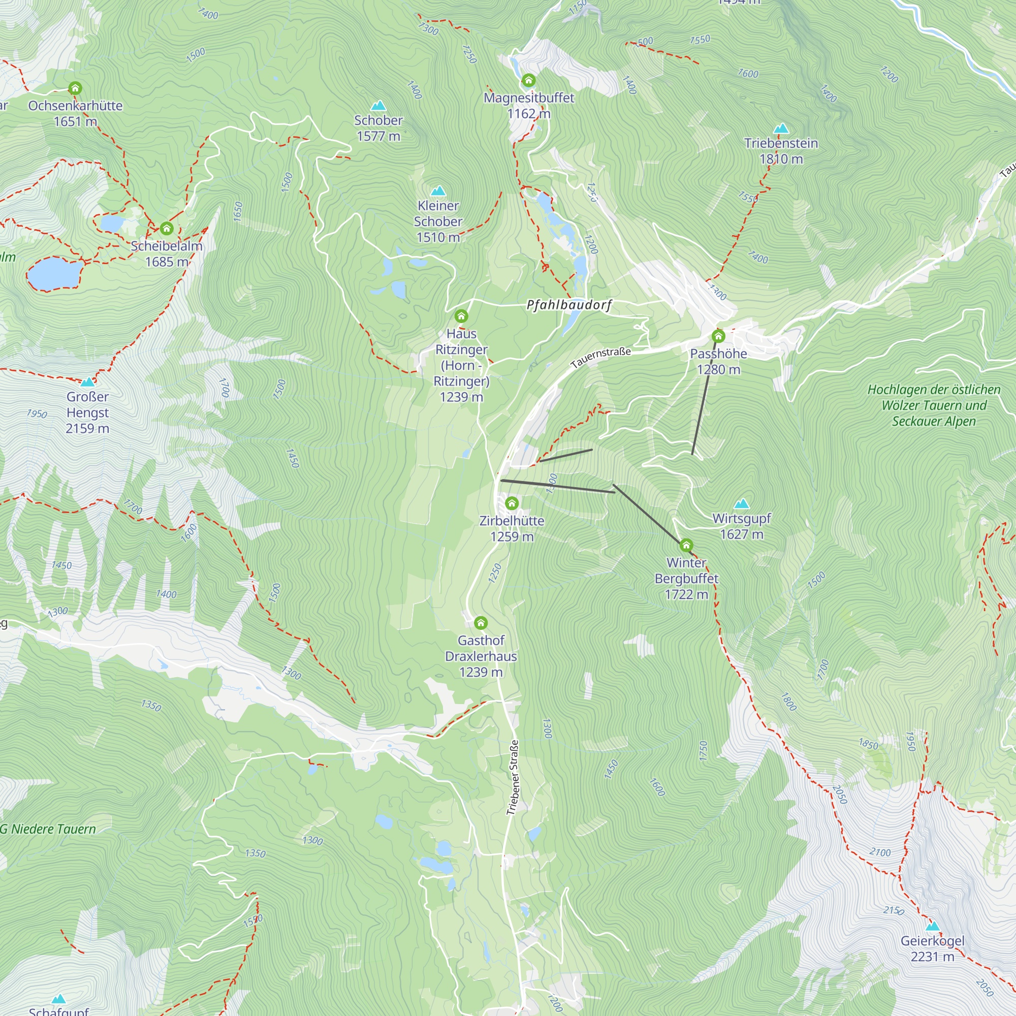Löwenangerhütte map