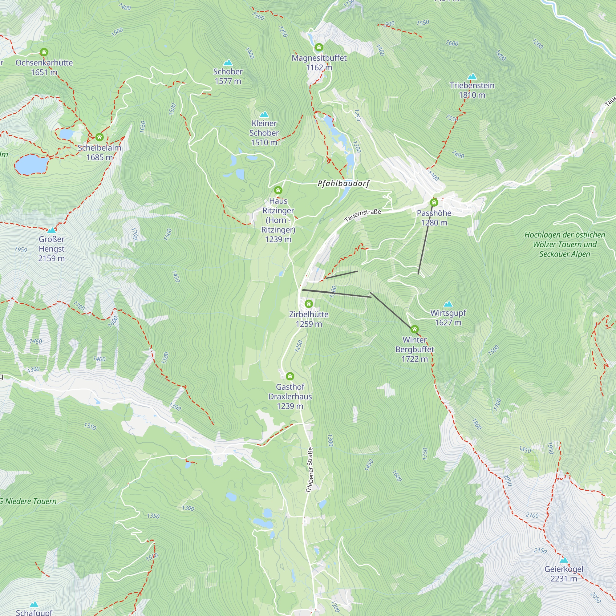 Wuidarahüttn map