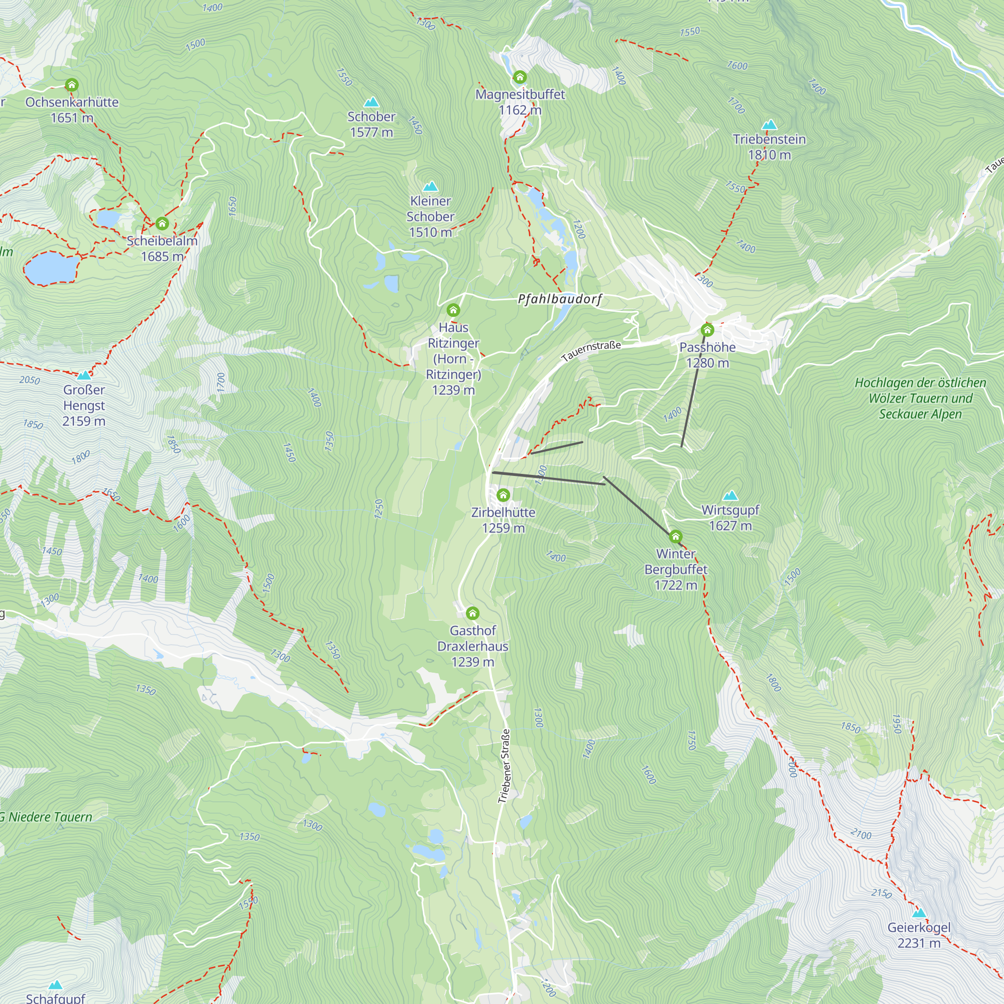Wuidarahüttn map