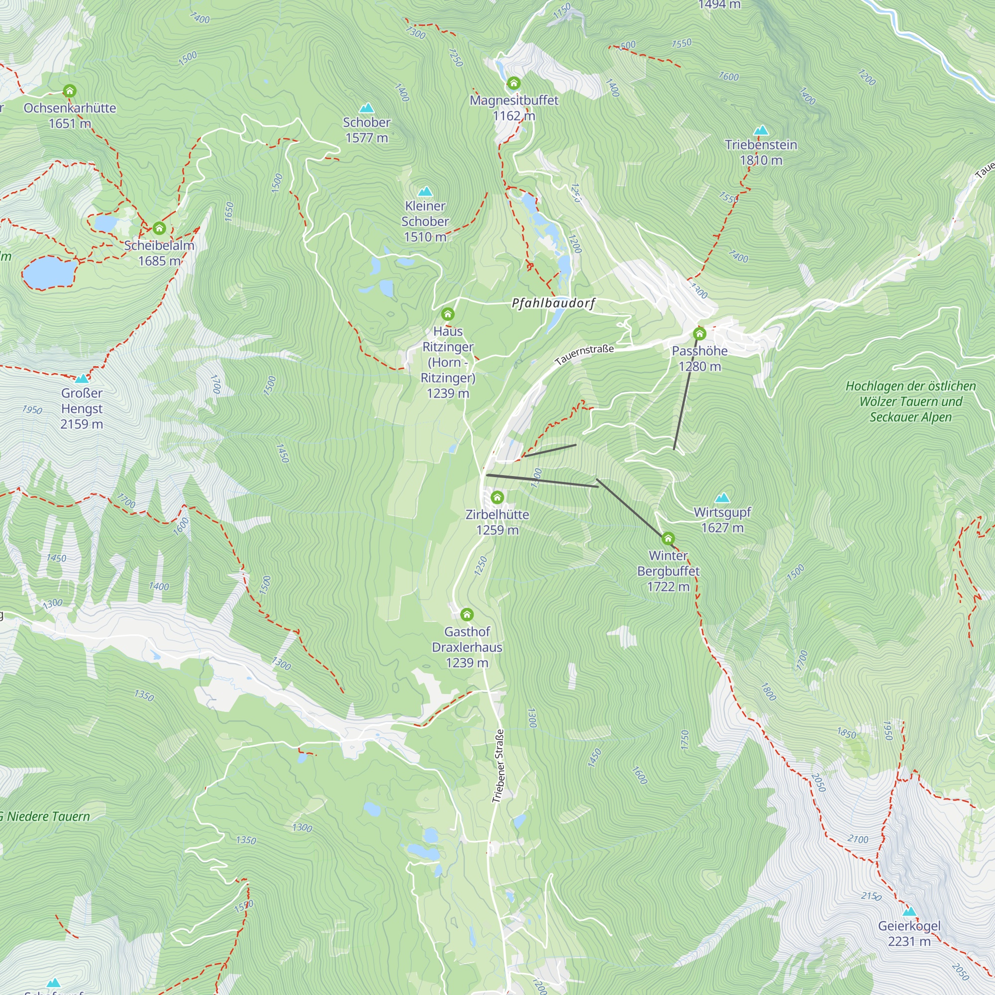 Zirbelhütte map