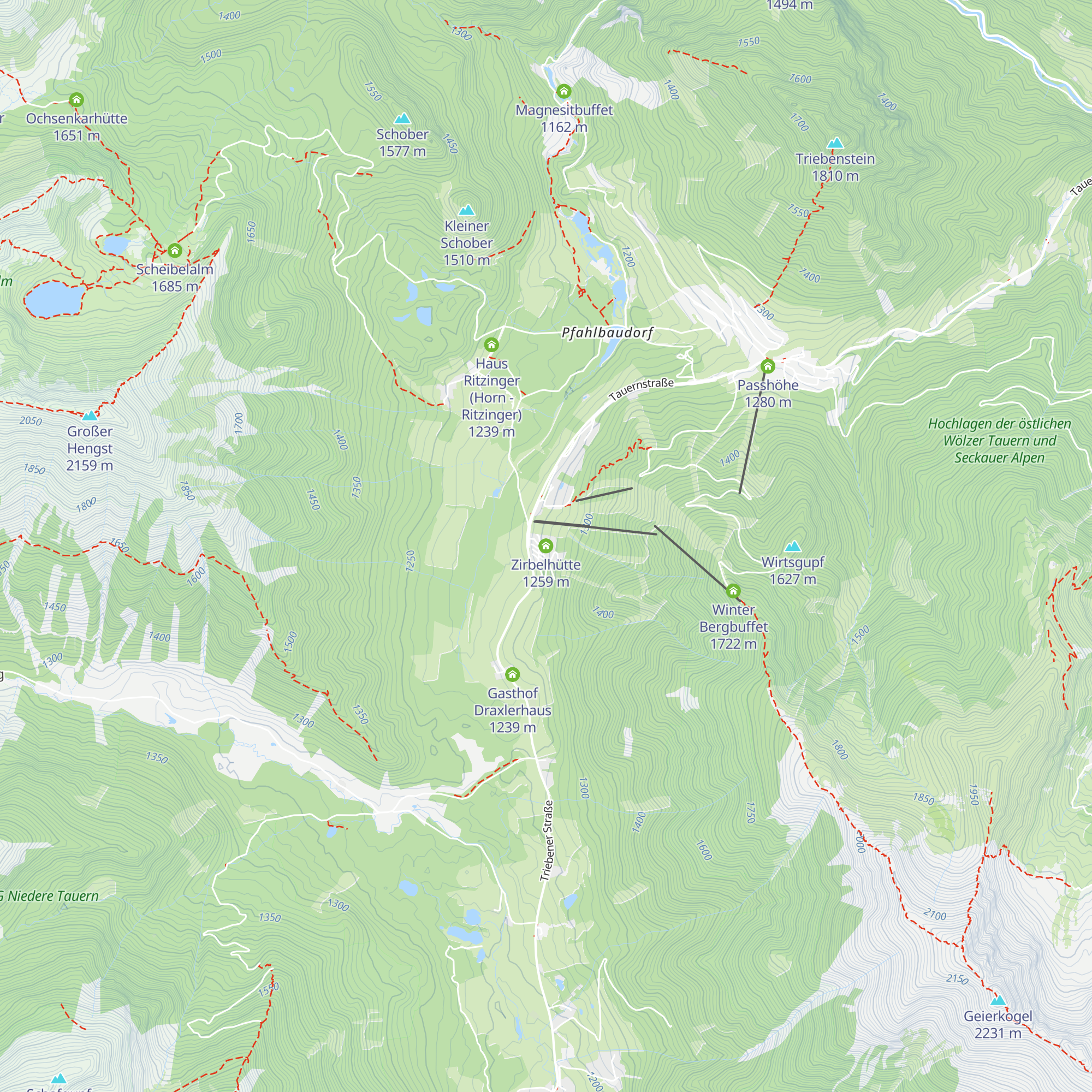 Zirbelhütte map
