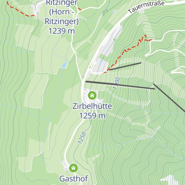 Map of Taurer Hüttenzauber / Milena-Hütte