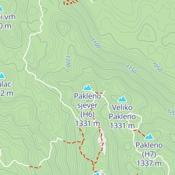 Map of Pakleno sjever (H6)
