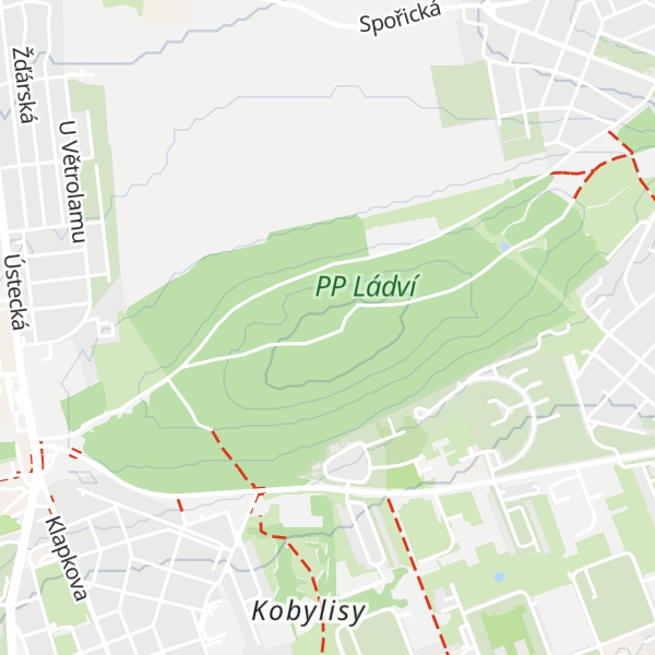 Map of Ládví